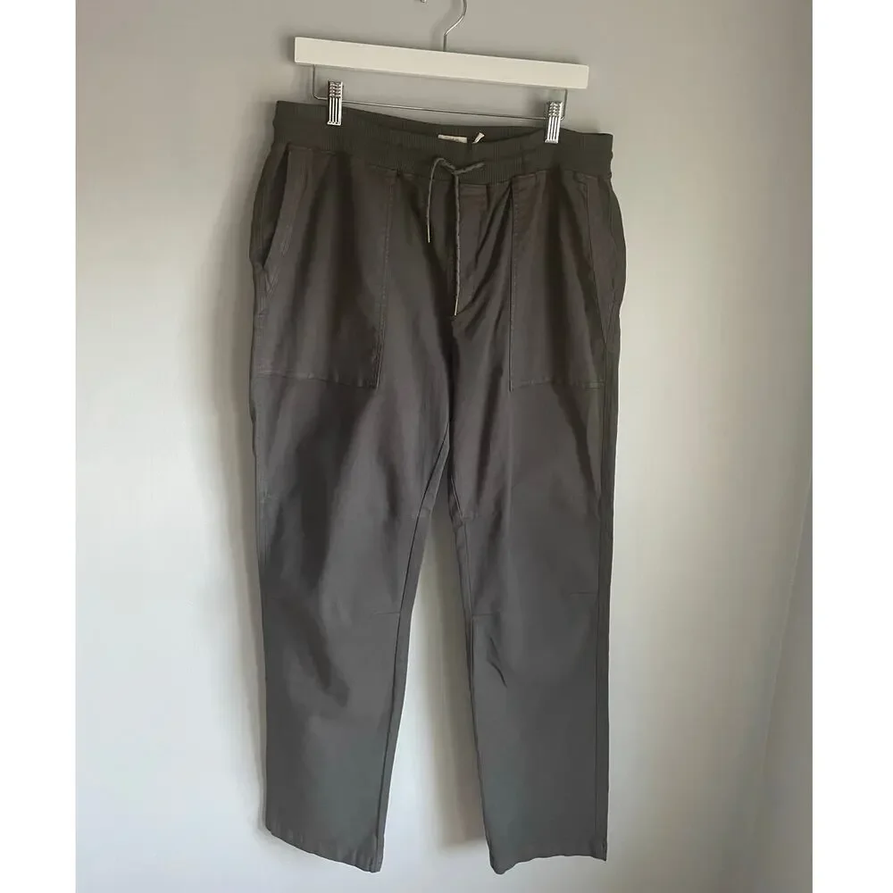 Faherty Field Pant Rugged Grey XXL NWT Jogger Men's pull on Casual